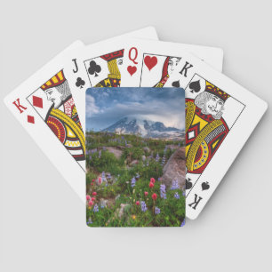Wilde bloemen pokerkaarten