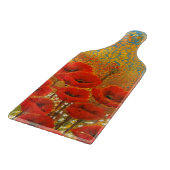 Wilde bloemen poppies en daisies Happy Birthday Ca Snijplank (Hoek)