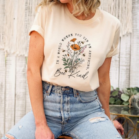 Wilde Bloemen Poppy Be Kind Unisex T-shirt