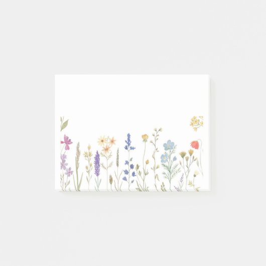 Wilde bloemen posten het post-it® notes (Voorkant)