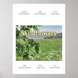Wilde bloemen poster