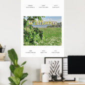 Wilde bloemen poster (Thuiskantoor)