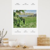 Wilde bloemen poster (Keuken)