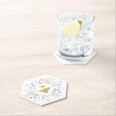 wilde bloemen Queen bijen ontwerp Kartonnen Onderzetters (Insitu)