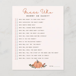 Wilde Bloemen Raad Wie Baby Shower Spel