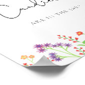 Wilde bloemen raden hoeveel snoepjes poster (Hoek)