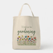 Wilde Bloemen Rand Ik Had Liever Getuinierd Boodsc Tote Bag (Achterkant)