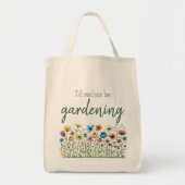 Wilde Bloemen Rand Ik Had Liever Getuinierd Boodsc Tote Bag (Voorkant)