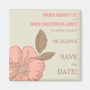 Wilde bloemen redden de datummagneten magneet