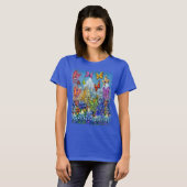 Wilde bloemen Regenboogfeesten T-Shirt (Voorkant volledig)
