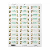 Wilde Bloemen Retouradres Labels (Full Sheet)