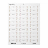 Wilde Bloemen Retouradreslabel Etiket (Full Sheet)