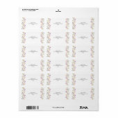 Wilde Bloemen Retouradreslabel Etiket (Full Sheet)