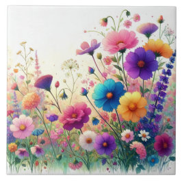 Wilde Bloemen Rhapsodie Tegeltje