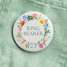 Wilde bloemen ringdrager trouw 