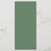 Wilde Bloemen & Romantisch Trouwmenu Menu (Achterkant)