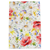 Wilde bloemen - Romantische Kleurrijke Weide Bloem Medium Cadeauzakje (Achterkant)