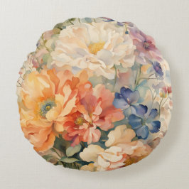 wilde bloemen ronde kussen