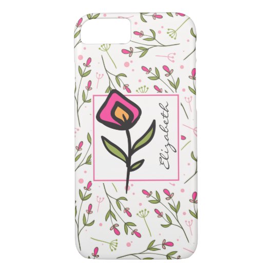 Wilde bloemen - Roze en Oranje Petals - Gepersonal Case-Mate iPhone Case (Achterkant)
