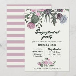 Wilde Bloemen | roze | Uitnodigingen voor verlovin