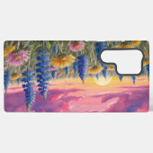 Wilde bloemen samsung galaxy hoesje (Achterkant horizontaal)