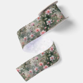  wilde bloemen satijnen lint (Achterkant)