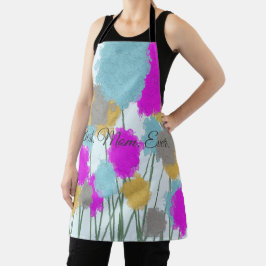 wilde bloemen schort