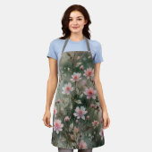  wilde bloemen schort (Gedragen)