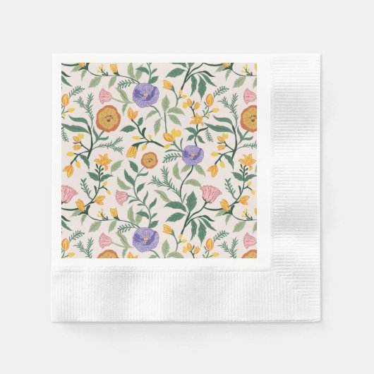 Wilde Bloemen Servet (Voorkant)