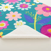 Wilde Bloemen  Sherpa Deken (3/4)