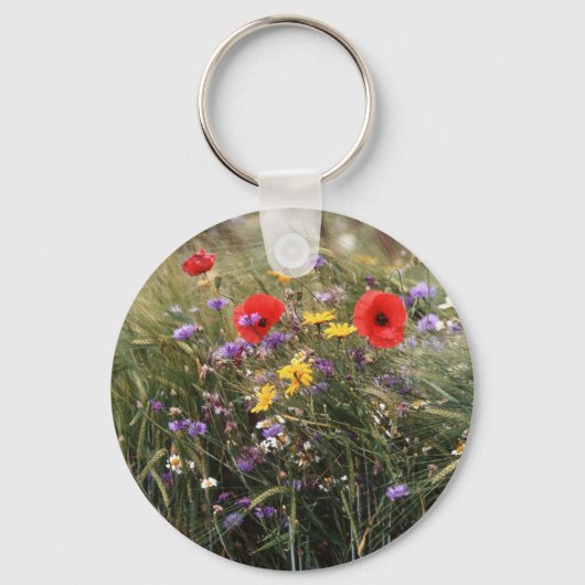 Wilde bloemen sleutelhanger (Voorkant)