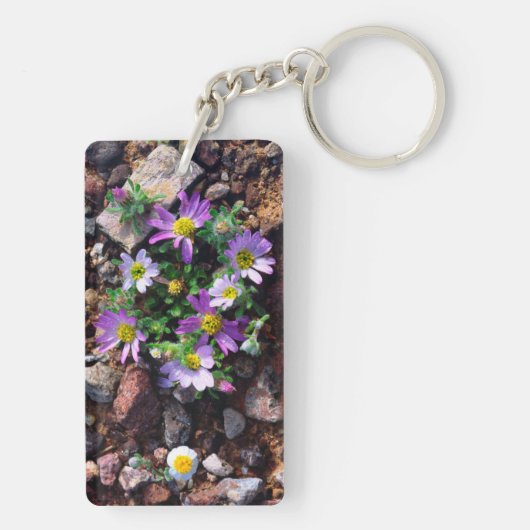 Wilde bloemen sleutelhanger (achterkant)