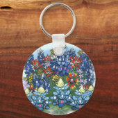 Wilde bloemen sleutelhanger (Voorkant)