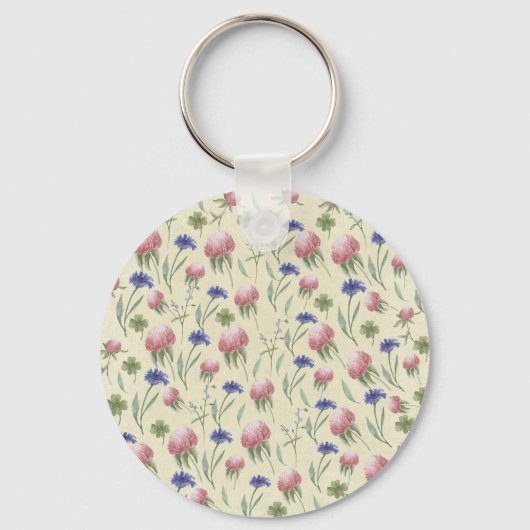 Wilde bloemen sleutelhanger (Voorkant)
