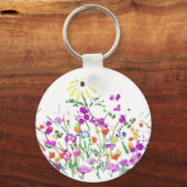 Wilde bloemen sleutelhanger (Voorkant)