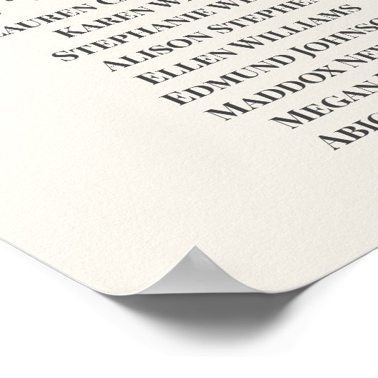 Wilde bloemen Startbord voor het huwelijk Poster (Hoek)