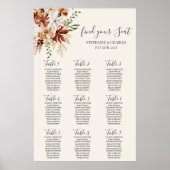 Wilde bloemen Startbord voor het huwelijk Poster (Voorkant)