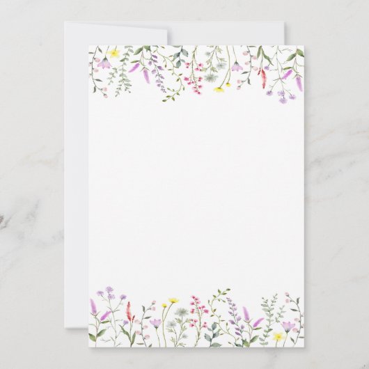 Wilde bloemen, String Lights Glitter 80th Birthday Kaart (Achterkant)