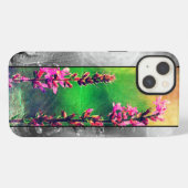 Wilde bloemen Stripe iPhone Hoesje (Achterkant horizontaal)