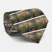 Wilde bloemen stropdas (Opgerold)