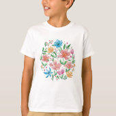 Wilde bloemen t-shirt (Voorkant)