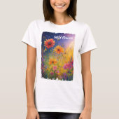 Wilde bloemen  t-shirt (Voorkant)