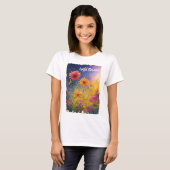 Wilde bloemen  t-shirt (Voorkant volledig)