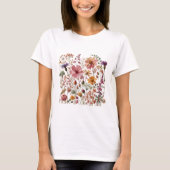  wilde bloemen t-shirt (Voorkant)