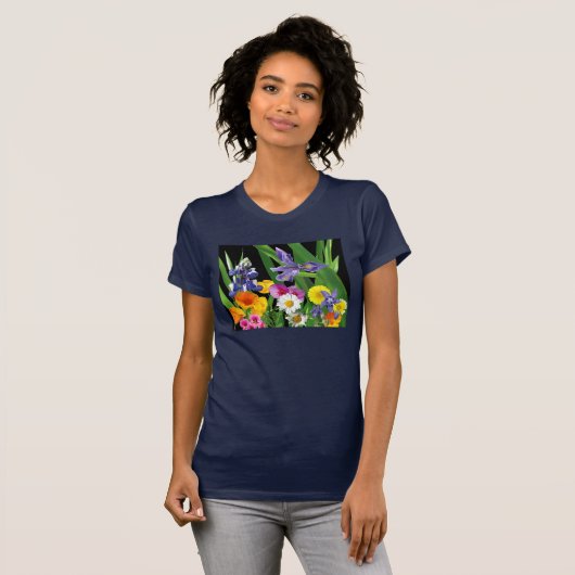 Wilde bloemen t-shirt (Voorkant volledig)