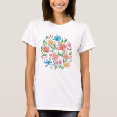 Wilde bloemen t-shirt (Voorkant)
