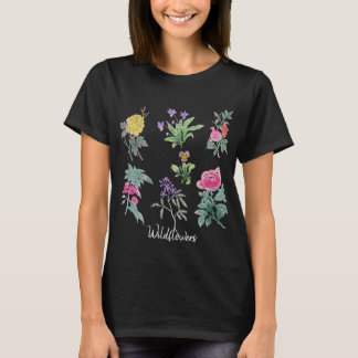 Wilde bloemen t-shirt