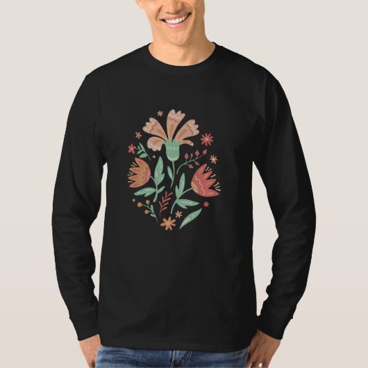 Wilde bloemen t-shirt (Voorkant)