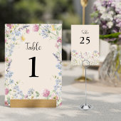 Wilde Bloemen Tafelkaart Kaart