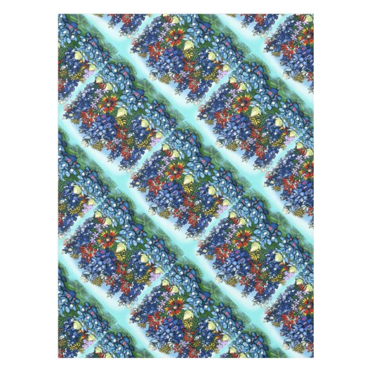 Wilde bloemen tafelkleed (Voorkant)